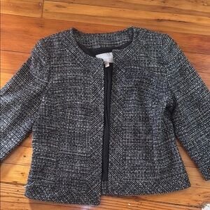 Women's Black Tweed Jacket- Banana Republic